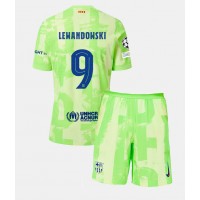 Camiseta Barcelona Robert Lewandowski #9 Tercera Equipación para niños 2024-25 manga corta (+ pantalones cortos)